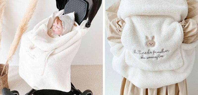 Couverture chaude pour porte-bébé
