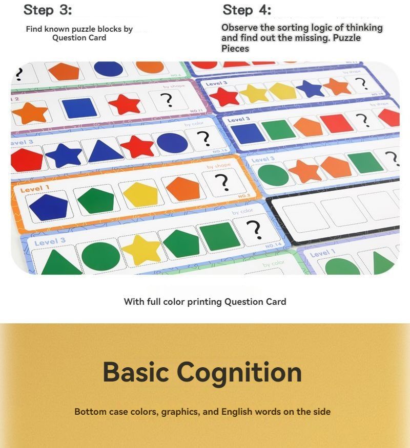 Jouet en bois Montessori - Formes géométriques