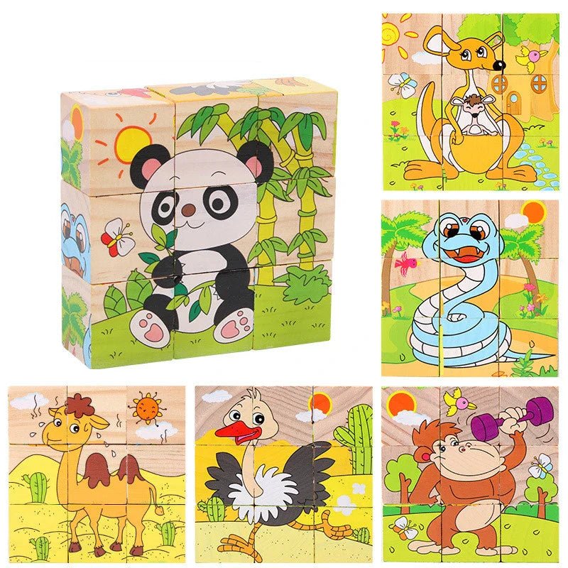 Puzzle en bois - WoodenBlocksToys™ - Panda - Les Mini Apprentis