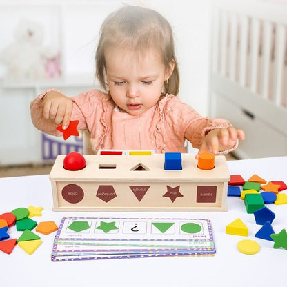 Jouet en bois Montessori - Formes géométriques - Les Mini Apprentis