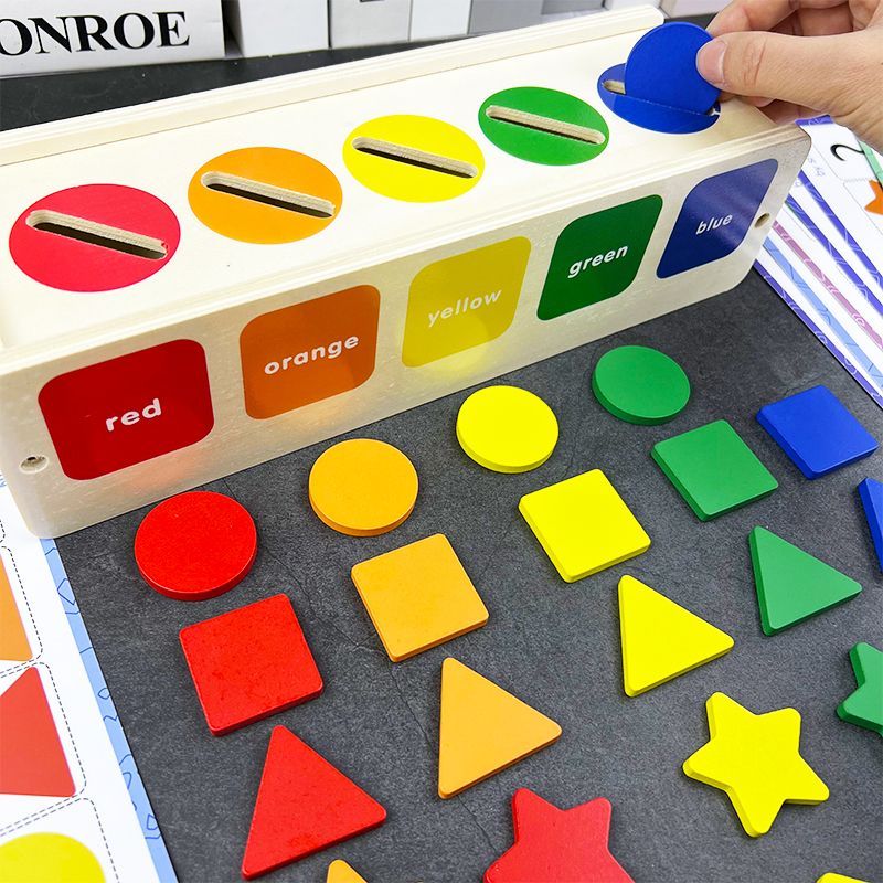 Jouet en bois Montessori - Formes géométriques - Les Mini Apprentis