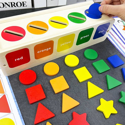 Jouet en bois Montessori - Formes géométriques - Les Mini Apprentis