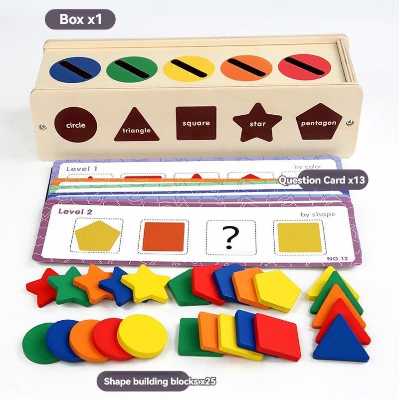 Jouet en bois Montessori - Formes géométriques - Les Mini Apprentis
